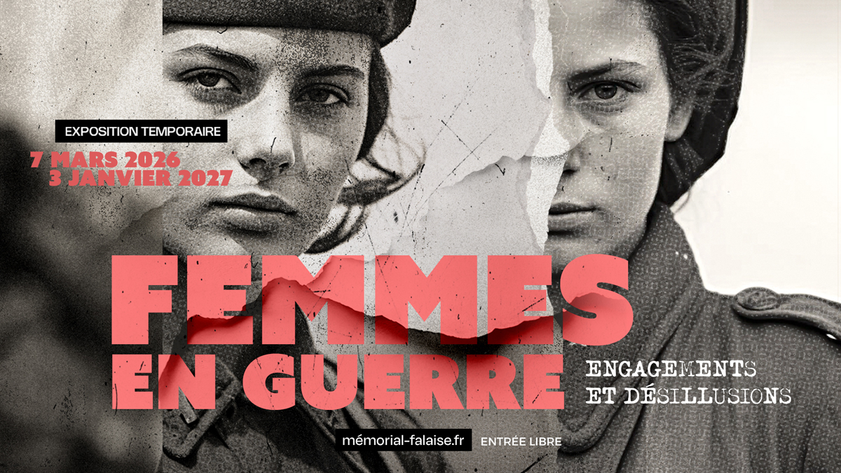 Bandeau exposition Femmes en guerre 2026
