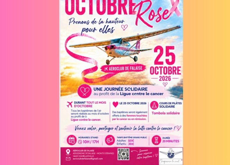 Octobre rose à l&rsquo;aérodrome de Falaise