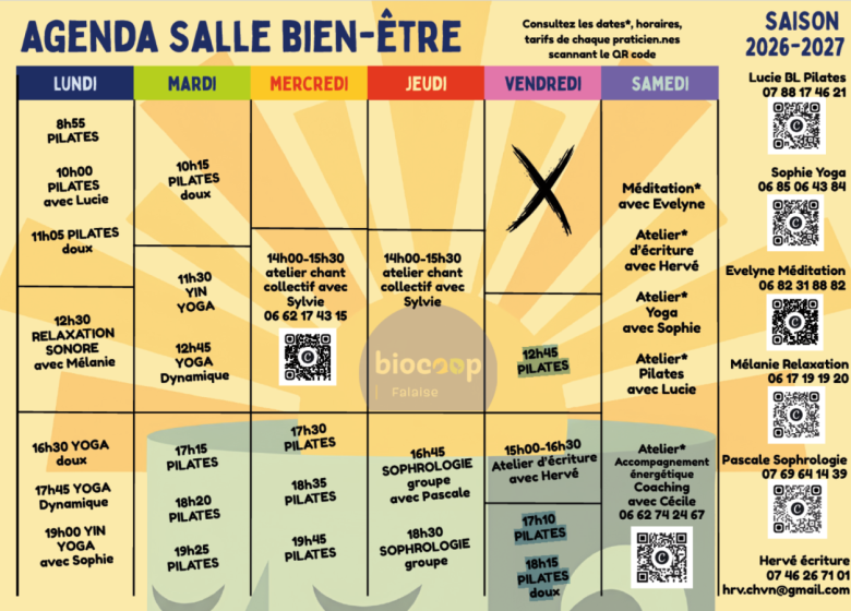 Découverte de la salle bien-être et de ses activités à Biocop Falaise