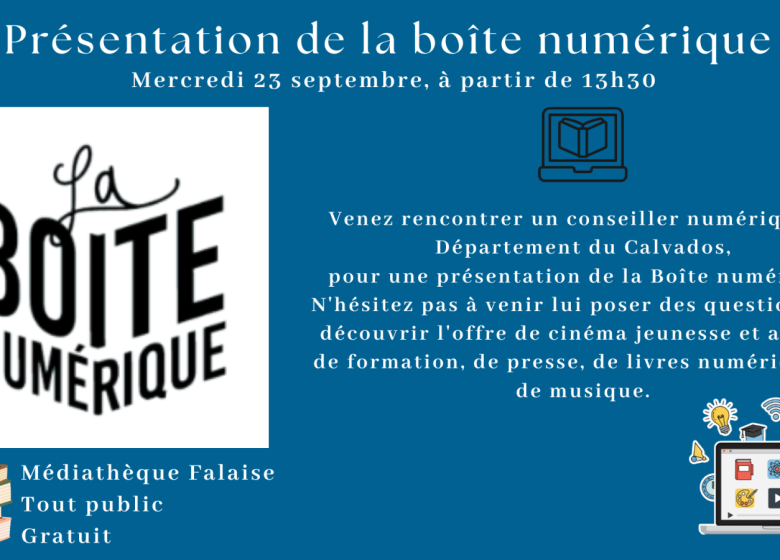 À l&rsquo;occasion des 10 ans de la boite numérique : présentation de la boite numérique