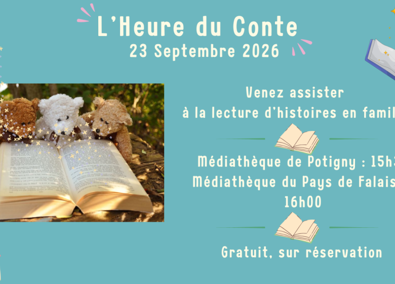 L&rsquo;Heure du Conte à la Médiathèque de Potigny