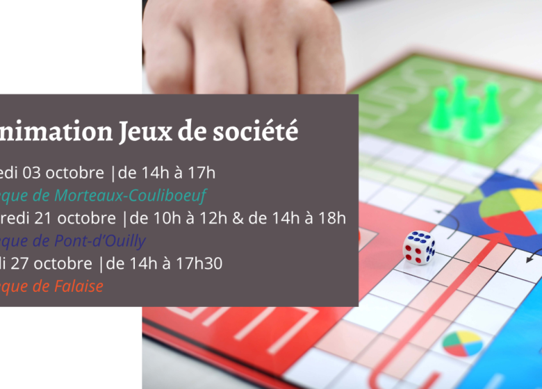 Animation jeux de société
