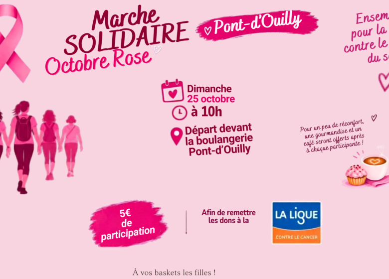 Marche solidaire pour Octobre Rose