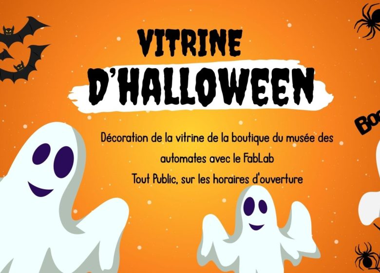 Vitrine d&rsquo;Halloween du Musée des automates