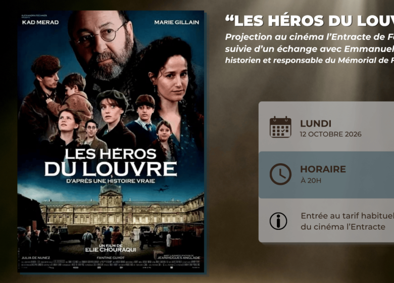 Projection « Les Héros du Louvre » suivie d&rsquo;un échange avec Emmanuel Thiébot