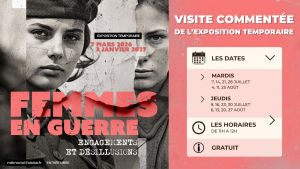 Visite commentée de l&rsquo;exposition temporaire « Femmes en guerre – Engagements et désillusions »
